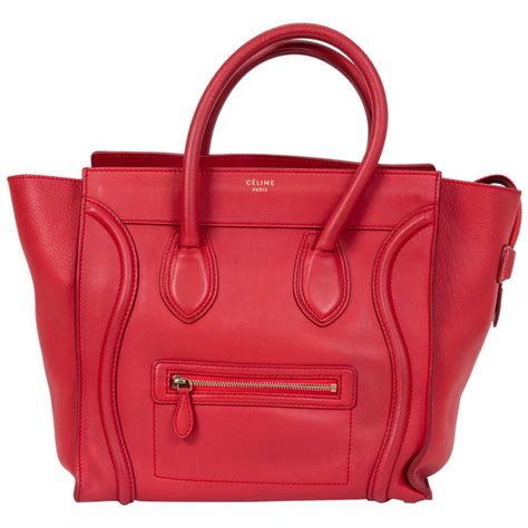 celine mini red wood|WOMEN'S LUXURY RED SMALL LEATHER GOODS .